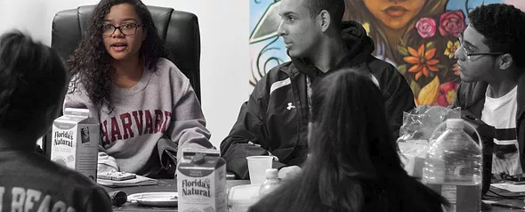 Youth leaders with Elevated Thought in Lawrence, MA