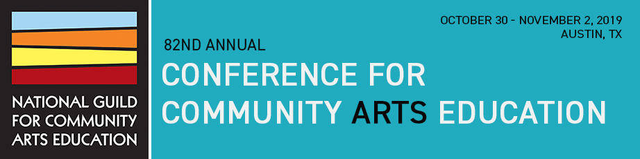 2019 Conference for Community Arts Education banner graphic