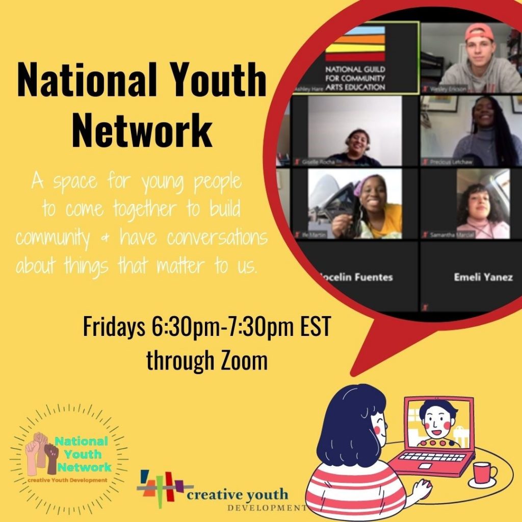 National Youth Netowrk - a space for young people to come together to build community and have conversations about things that matter to us